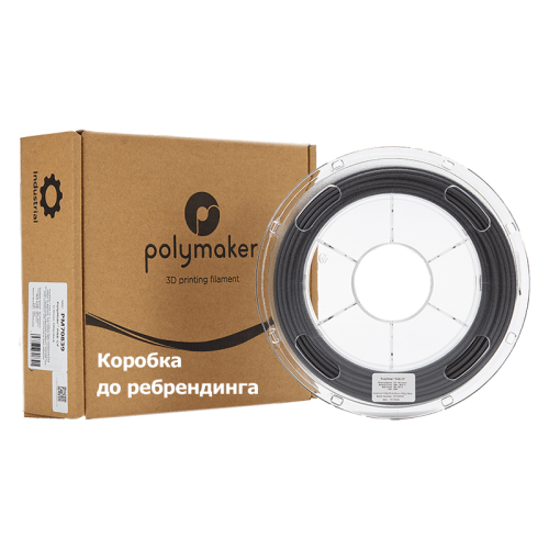 Пластик для 3D-печати Polymaker PA6-CF Fiberon PA6‑CF20 PG03001 черный Новосибирск, Россия